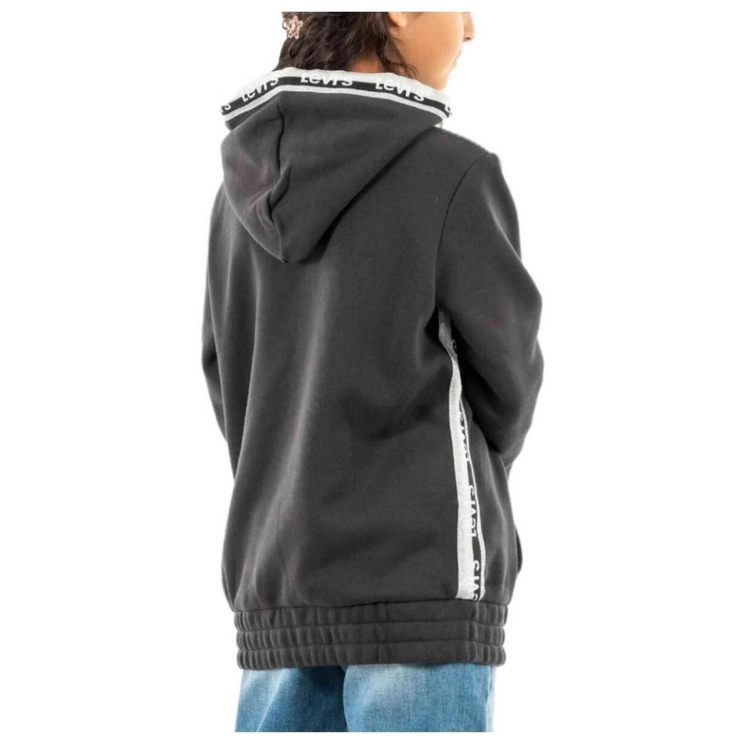 Sweat à capuche Levi's modèle 4EJ110-K75 pour filles 2/3