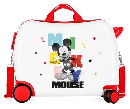 Valise Enfant Disney Mickey´s party Abs avec une capacité de 38L blanc
