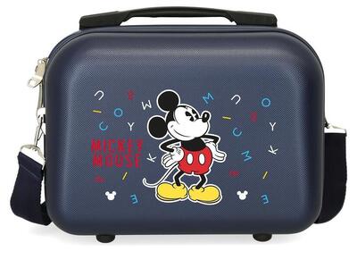Beauty case Abs Disney Have a good day mickey con capacità di 9L blu navy