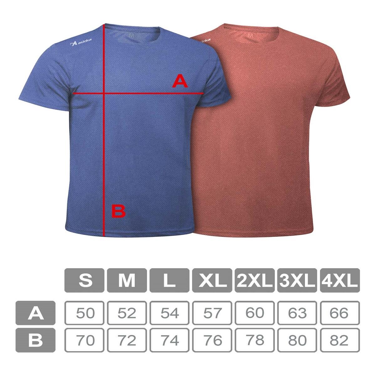 Pack de 2 T-shirts de corrida para homem Asioka RÍO JASPE. Respiráveis. 4/7