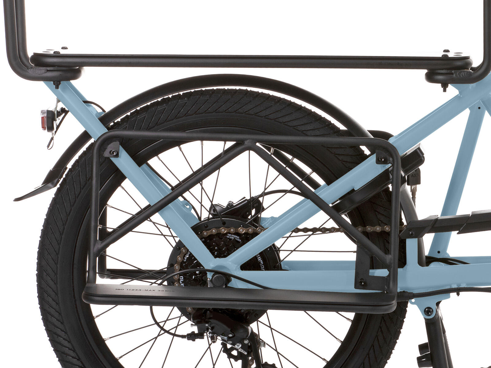 Villette la Famille elektrische longtail transportfiets 10 Ah blauw 5/5