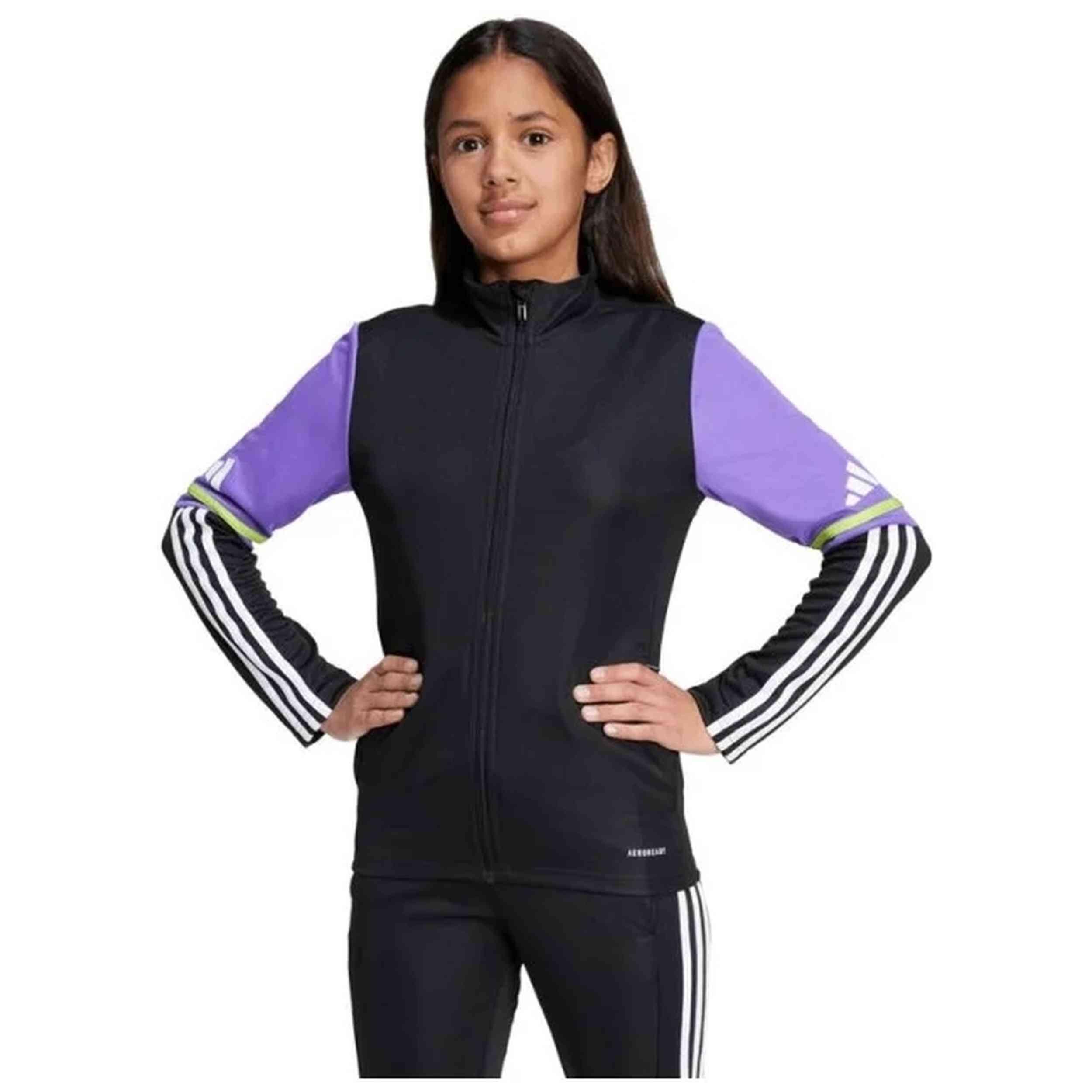 Casaco de fato de treino Adidas modelo JV6068 para crianças unissex 2/5