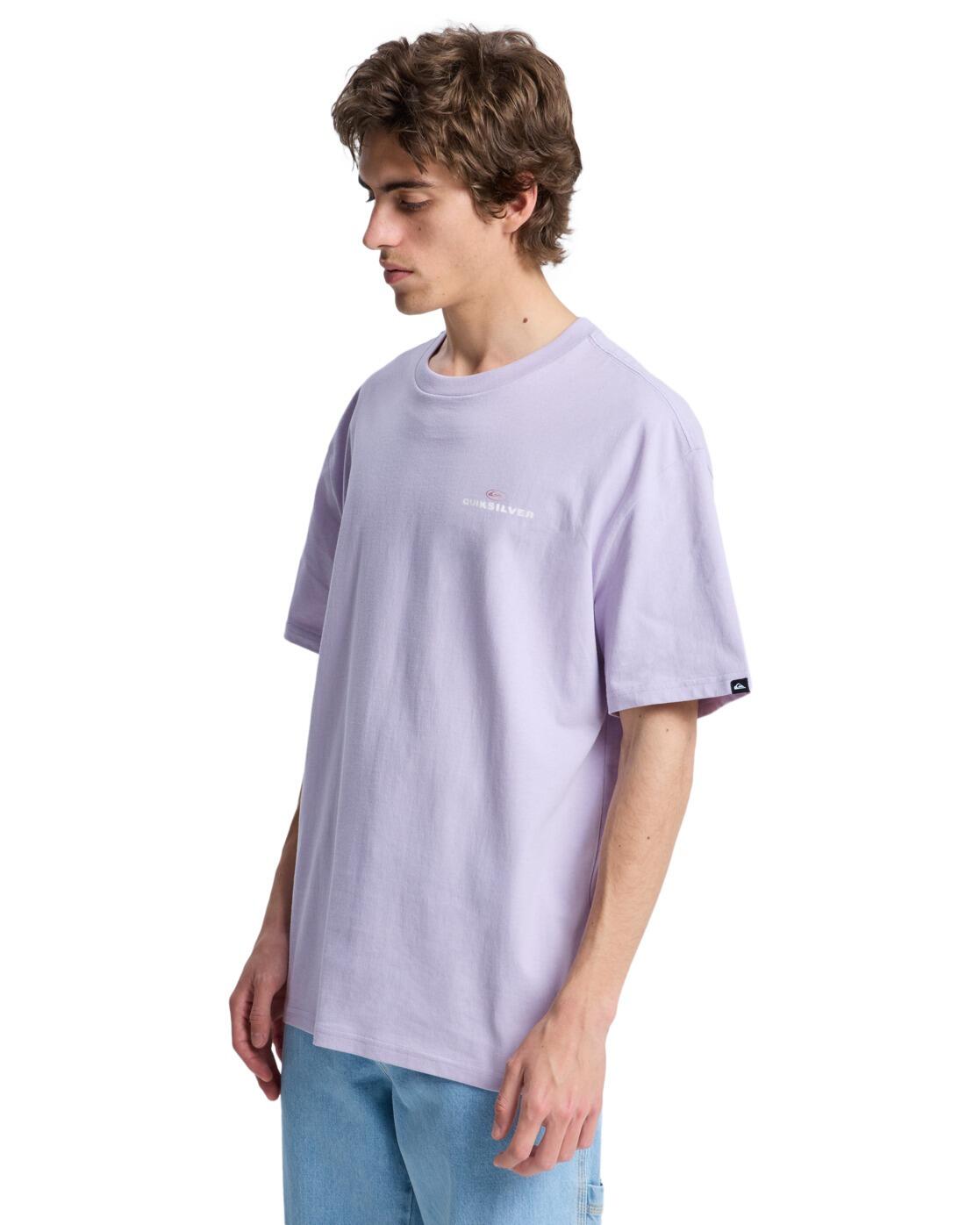 T-Shirt UPSIDE DOWN Lila Herren 3/4