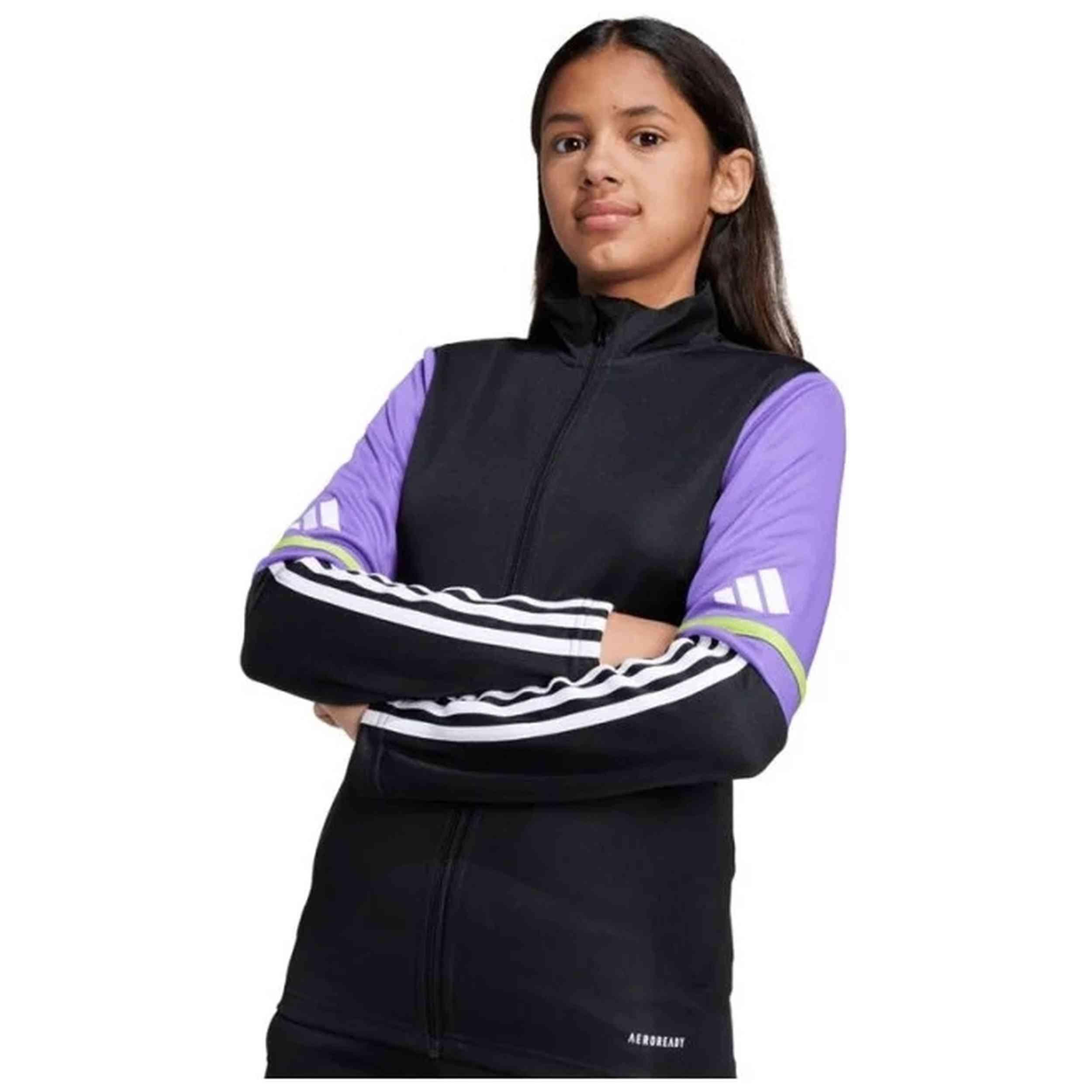 Casaco de fato de treino Adidas modelo JV6068 para crianças unissex 5/5