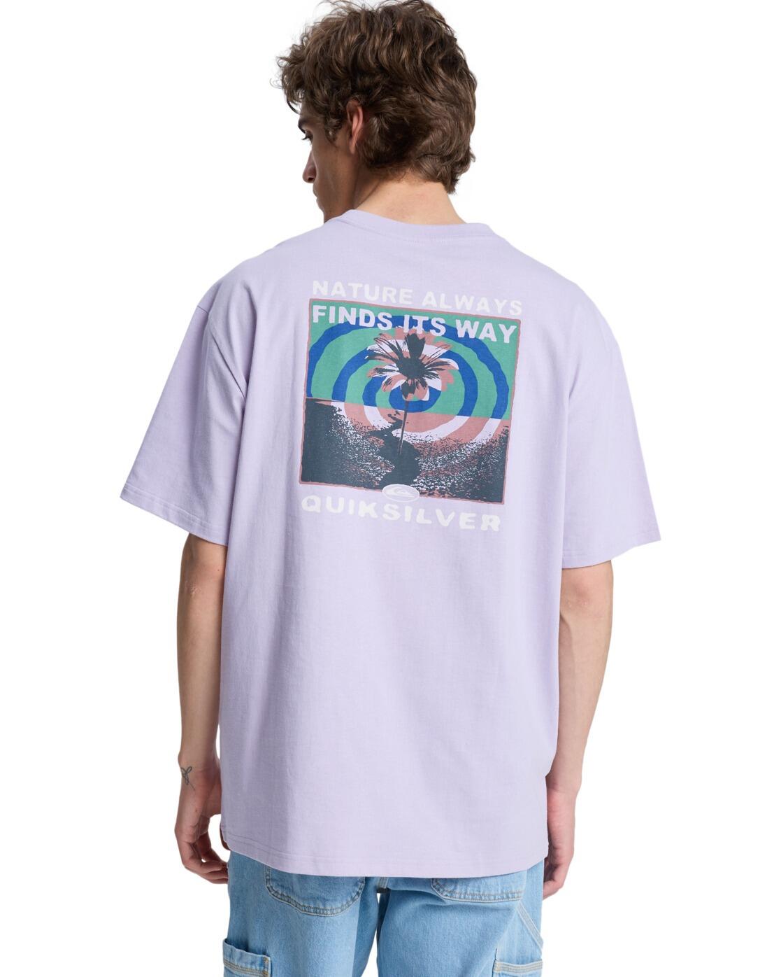 T-Shirt UPSIDE DOWN Lila Herren 2/4