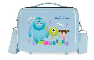 Beauty case Abs Disney Family pixar con capacità di 9L azzurro chiaro