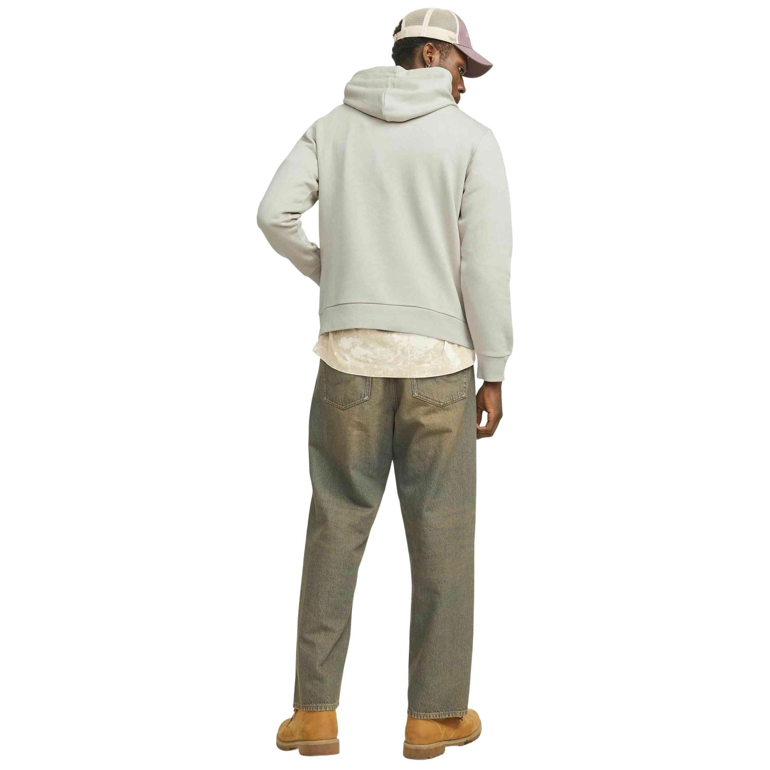 Felpa con cappuccio Jack&jones modello 12152840-MOONBEAM per uomini 4/5