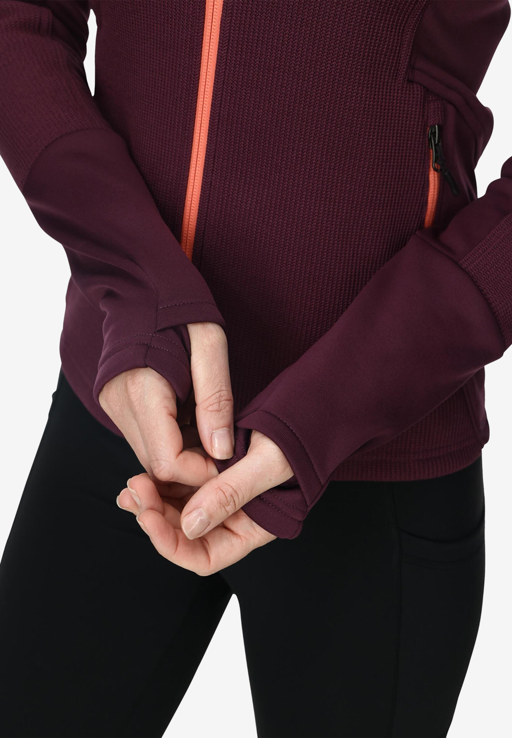 Reißverschluss-Pullover Ski Damen - BANDITA 3/4