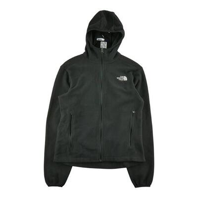 Tweedehands - heren tnf zwarte fleece jas - als nieuw