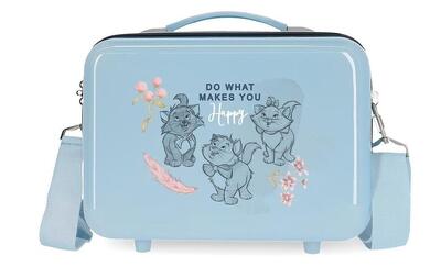 Beauty case Abs Disney clasicos con capacità di 9L azzurro chiaro