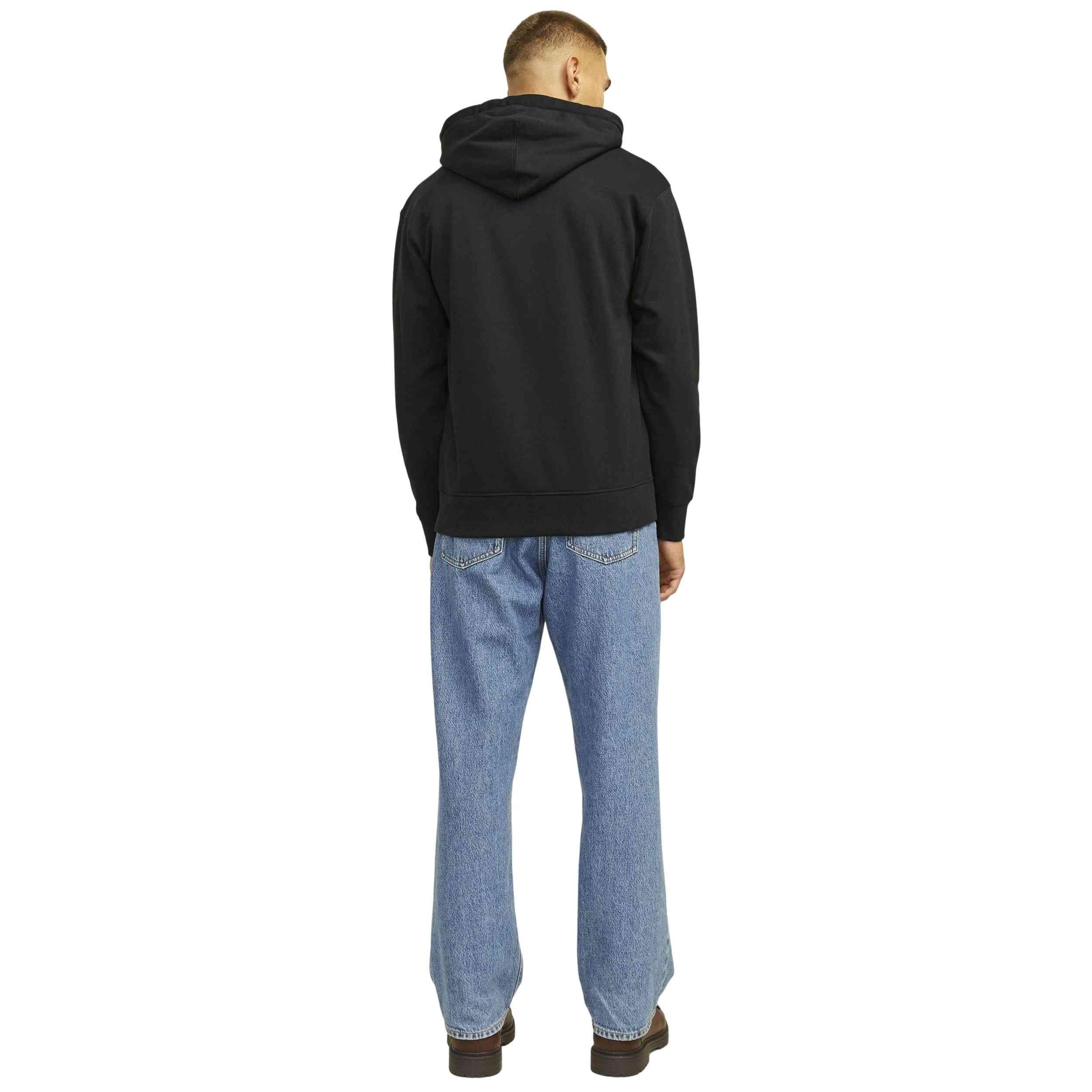 Felpa con cappuccio Jack&jones modello 12262421-NEGRO per uomini 3/5