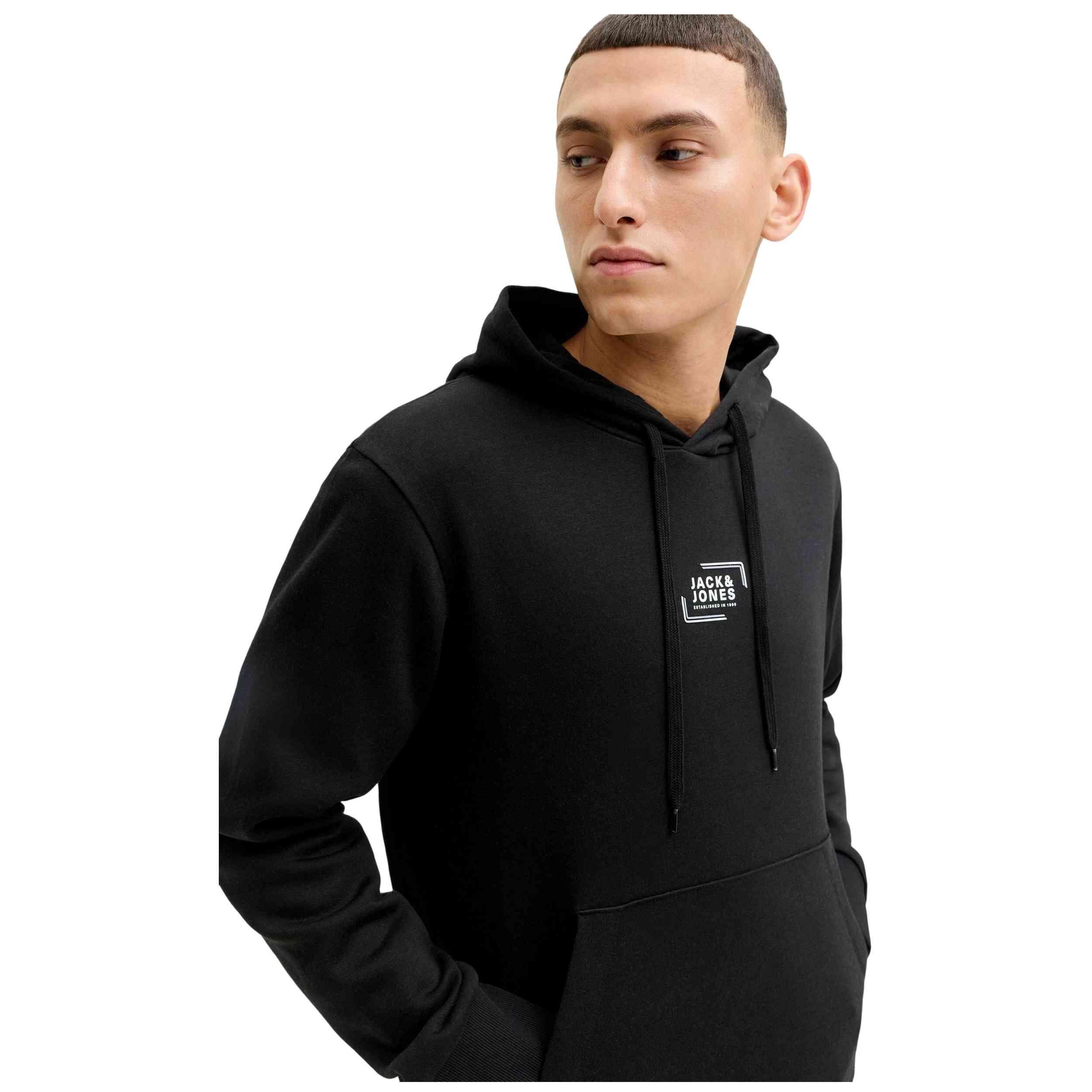 Sudadera con capucha Jack&jones modelo 12268422-BLK para hombre 4/5