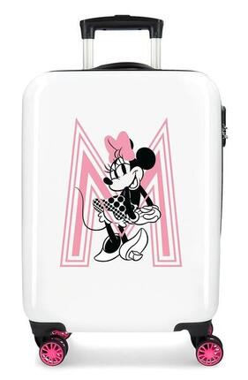 Valise cabine Disney Pretty minnie Abs avec une capacité de 34L blanc
