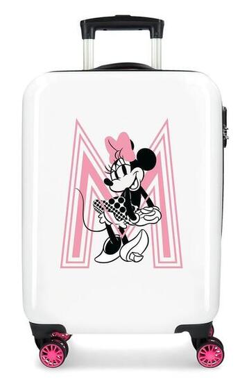 Valise cabine Disney Pretty minnie Abs avec une capacité de 34L blanc