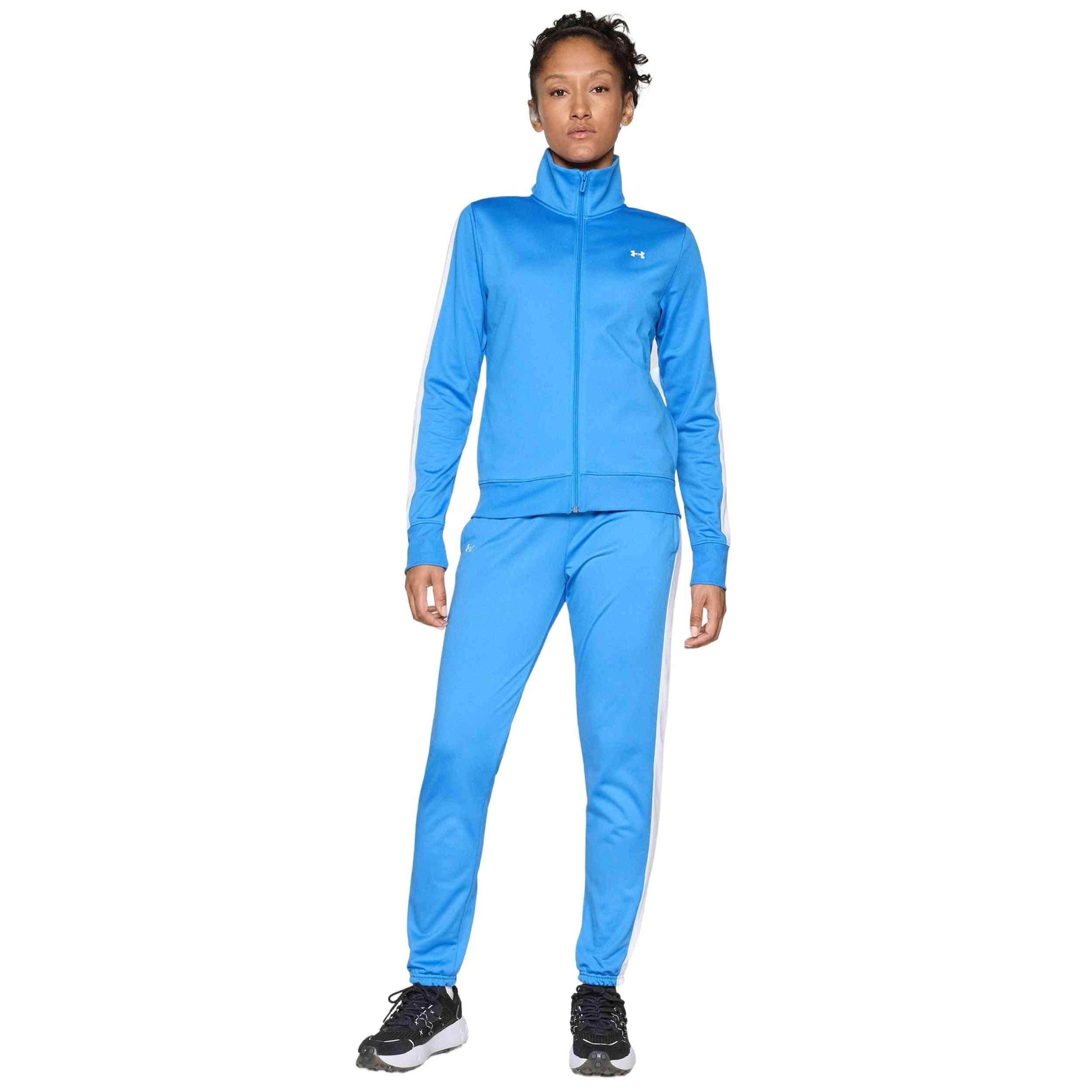 Tuta Sportiva Diadora L.TRACKSUIT FZ ZIP – Felpa E Pantaloni In Cotone Per Donna, 80% Cotone 20% Poliestere