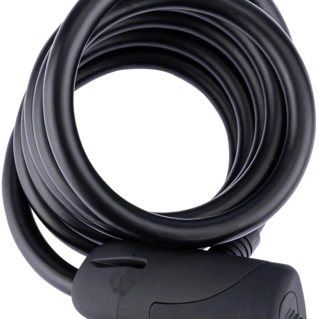 CONTEC SLoc spiral cable lock 10 mm x 150 cm black
