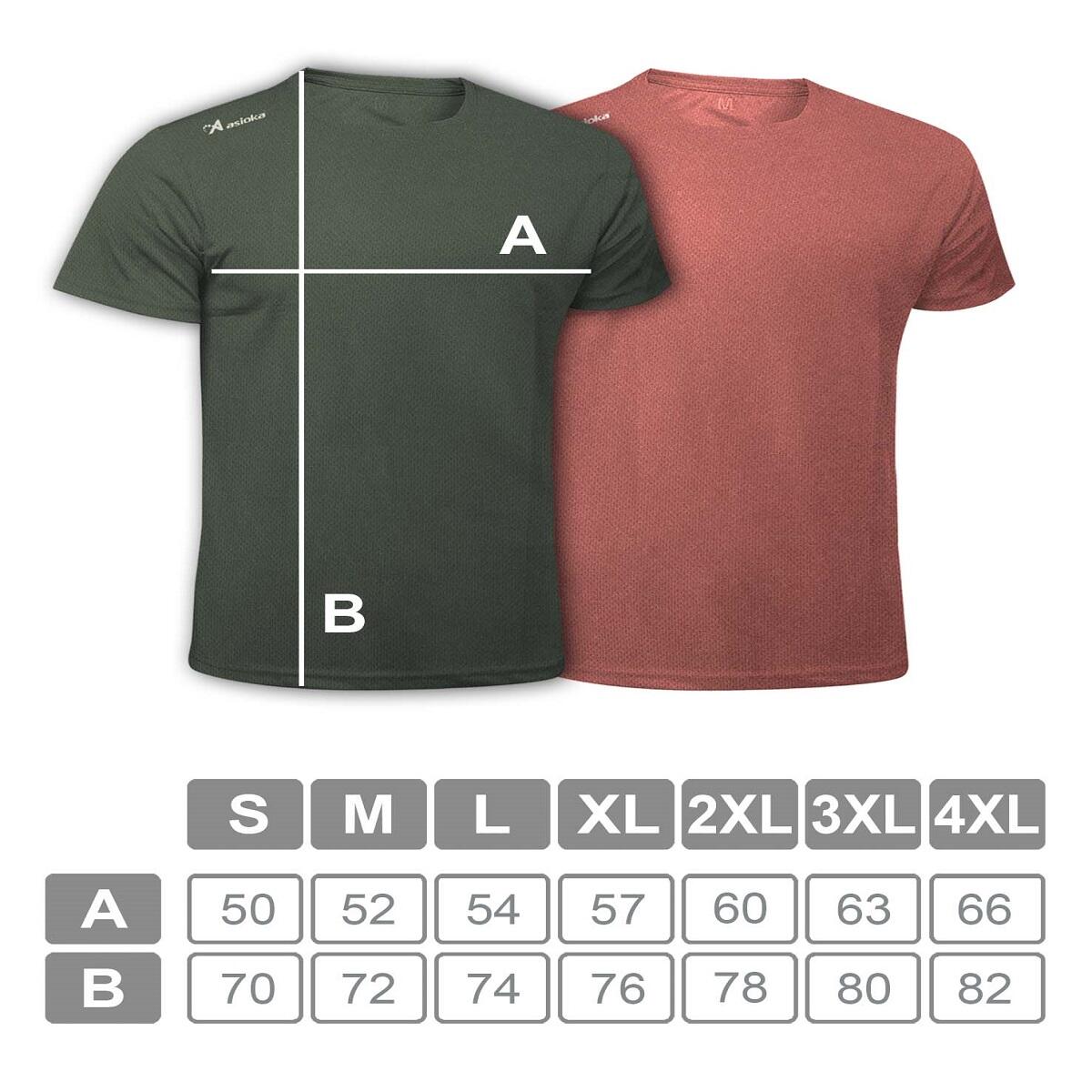 Pack de 2 T-shirts de corrida para homem Asioka RÍO JASPE. Respiráveis. 4/7