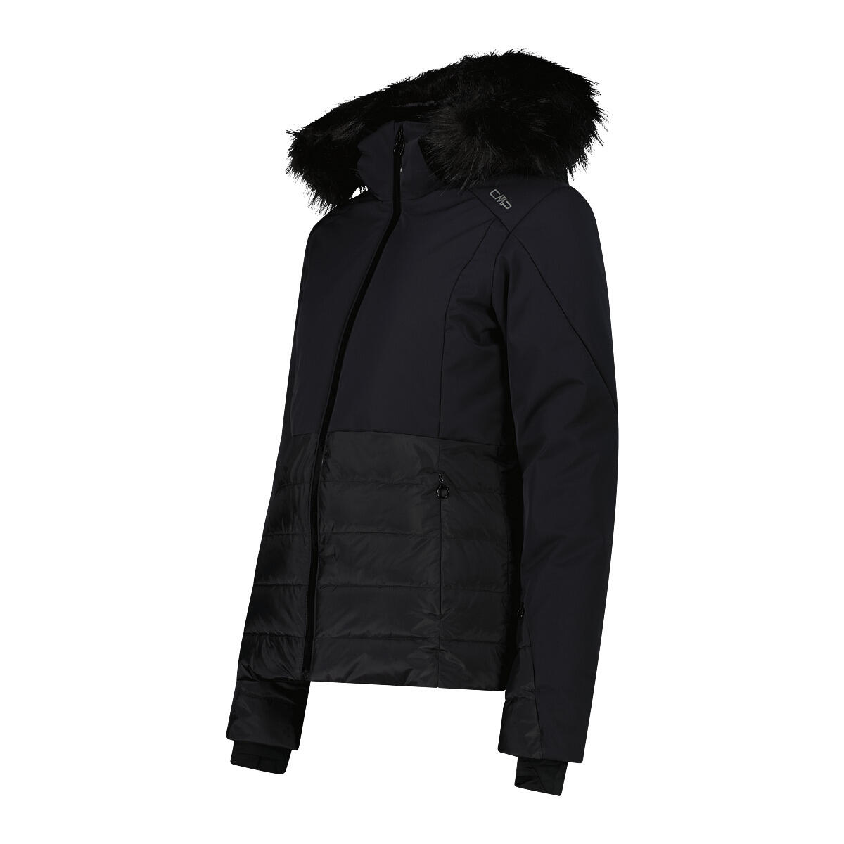 Chaqueta de esquí para mujer CMP 35W0266 con capucha y cremallera 3/4