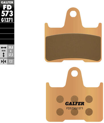 Galfer remblokken fd573 brake pads sinter fd573 g1371