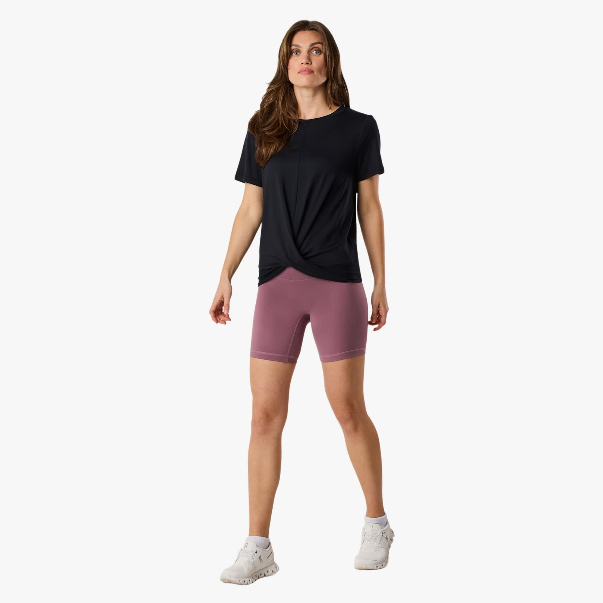 T-shirt training femme manches courtes quick dry Core Wrap Soft Tee 3/8