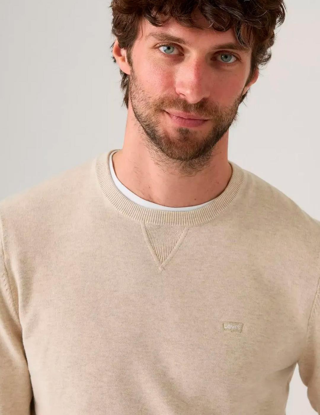 Maillot et sweat à capuche pour homme Levi´s beige. 4/5