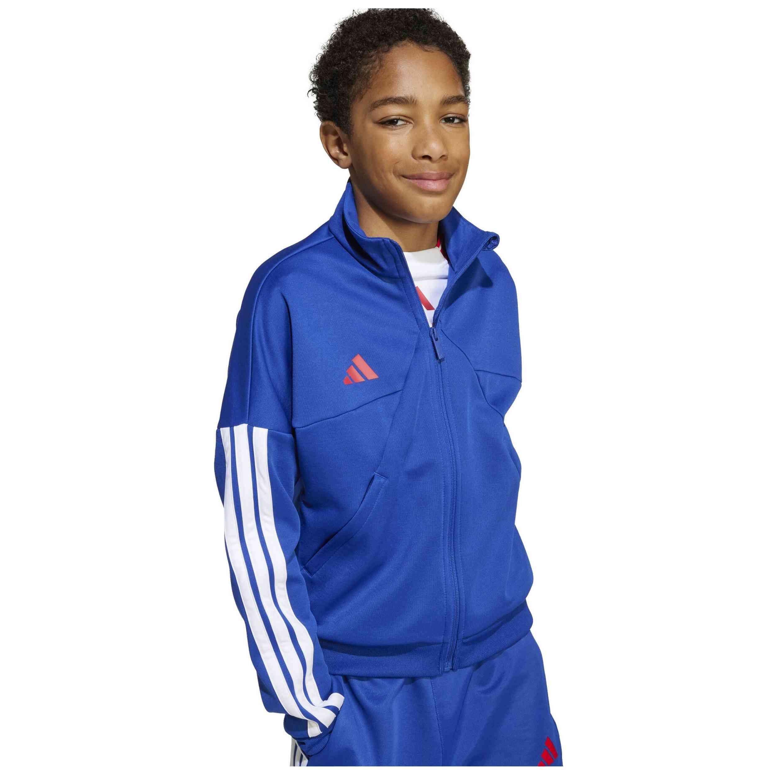 Casaco de fato de treino Adidas modelo JW5085 para crianças unissex 4/5