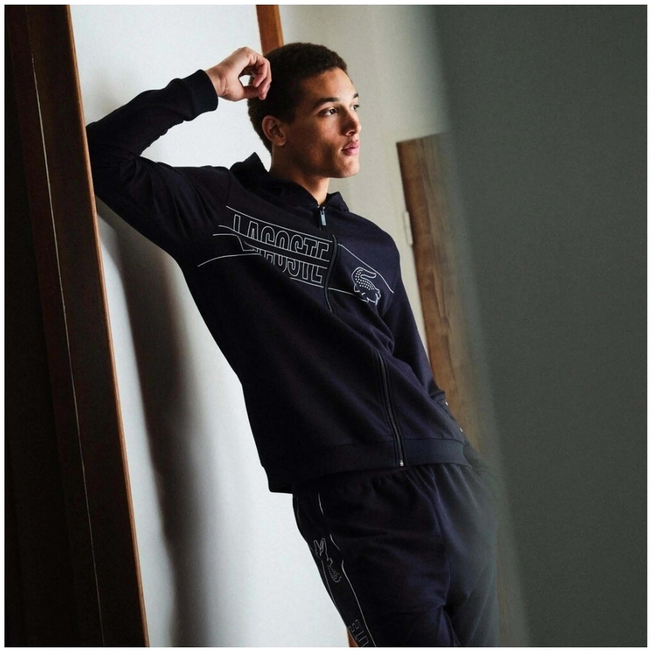 Sweat à capuche Lacoste modèle SH258500EL5 pour homme 2/4