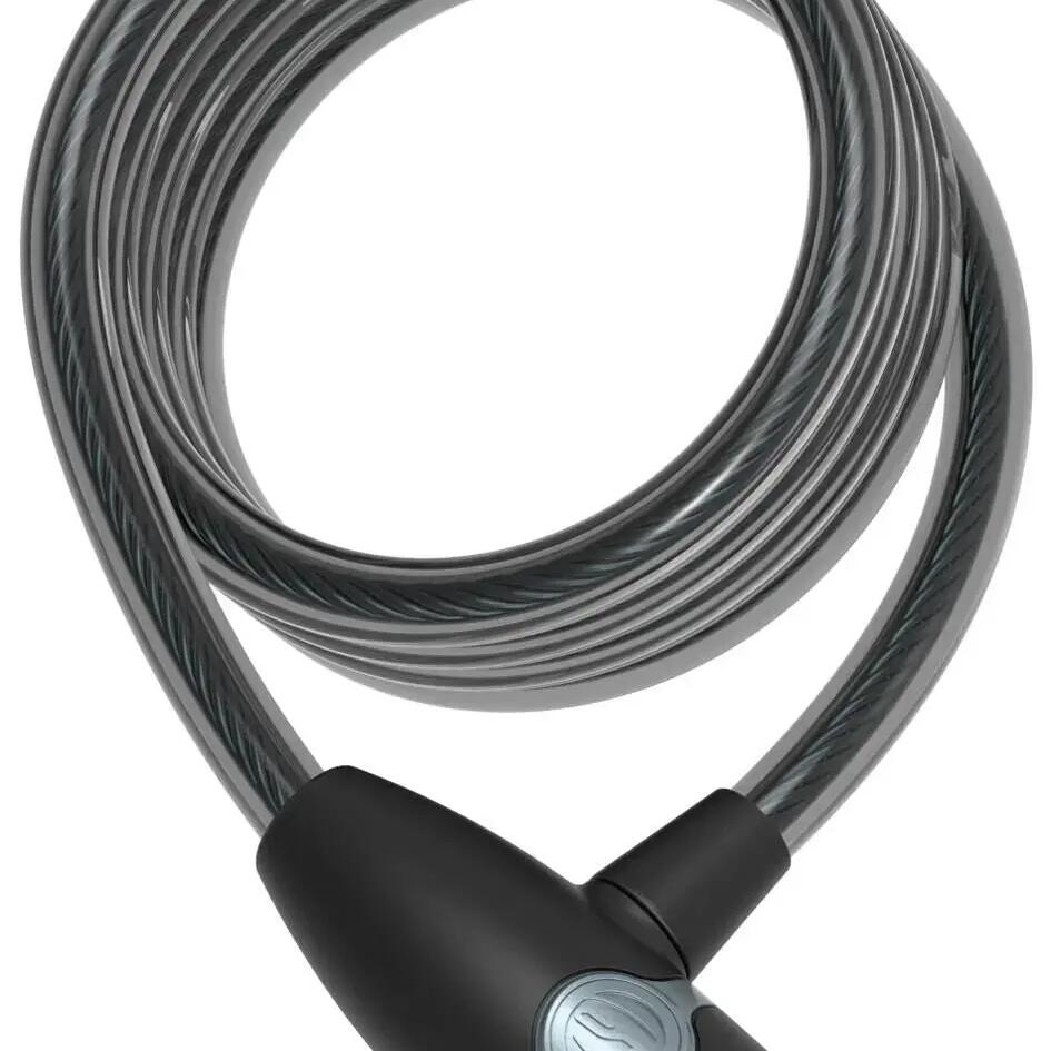 CONTEC EcoLoc coiled cable lock 12mm x 185cm black