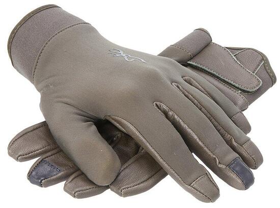 Gants de chasse paume cuir Homme - Dynamic vert