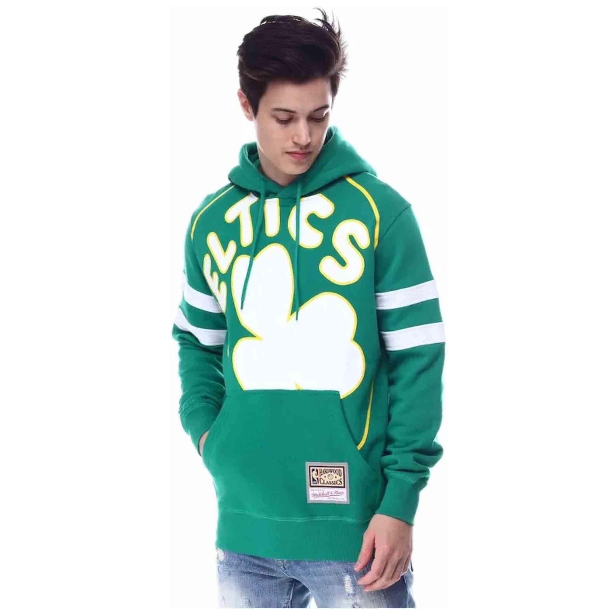 Sudadera Mitchell & ness modelo FPHDBW19165-BCEGREN para unisex 3/3