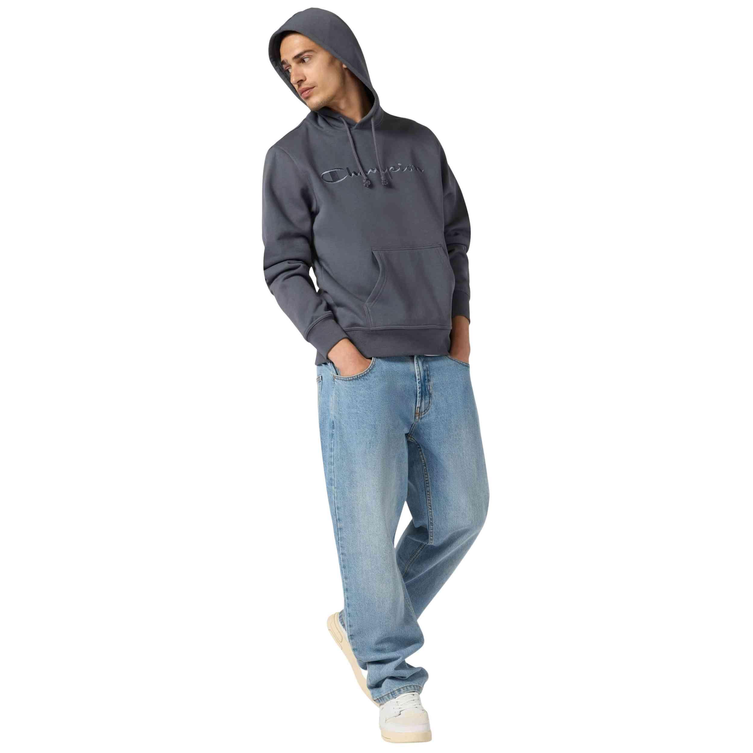 Sweat à capuche Champion modèle 220271KK022 pour unisexe 3/5
