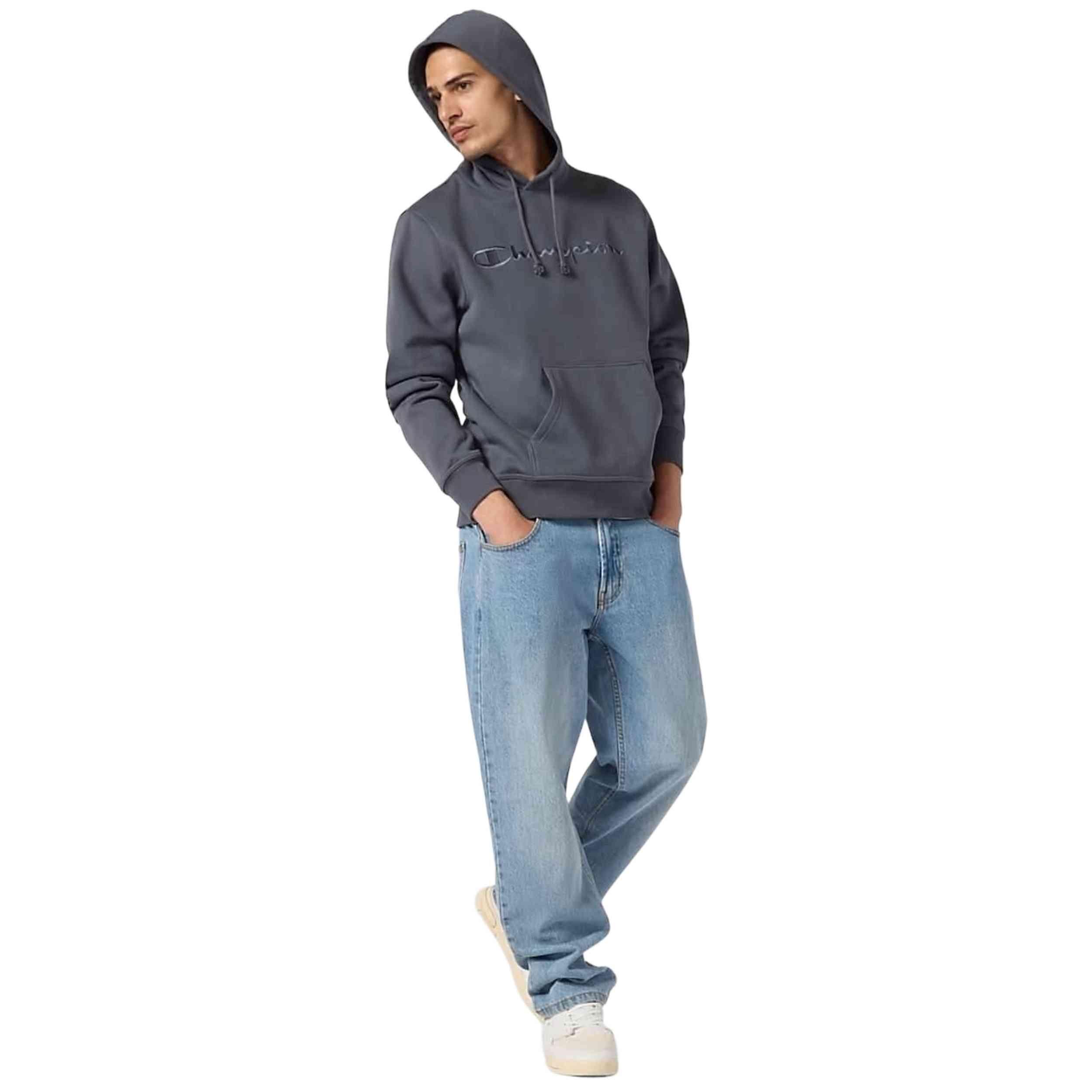 Sweat à capuche Champion modèle 220271KK022 pour unisexe 2/5