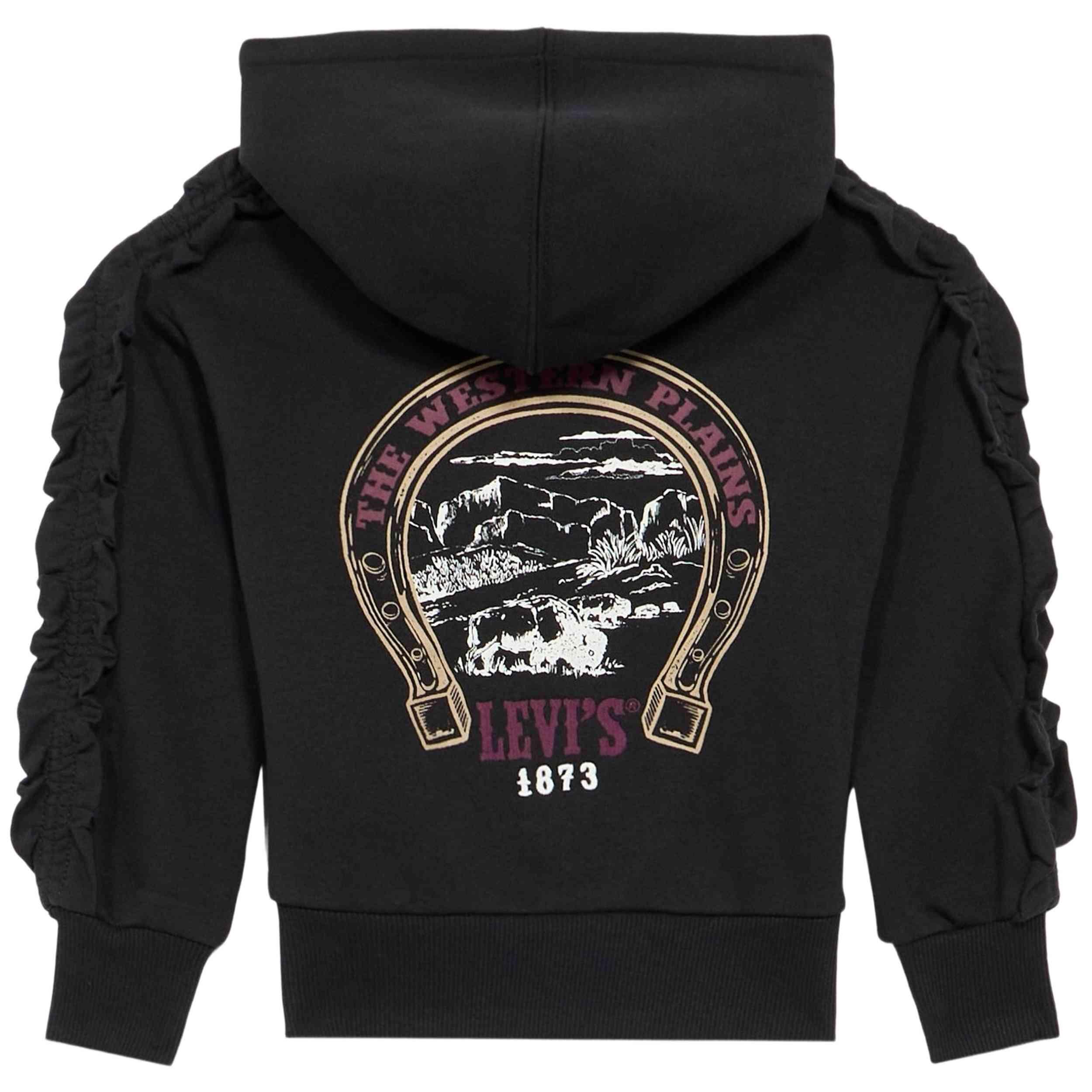 Sweat à capuche Levi's modèle 4EN426-G52 pour filles 2/3