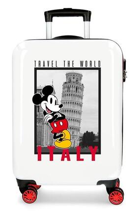 Valise cabine Disney Mickey & Minnnie travel the world Abs avec une capacité 34L