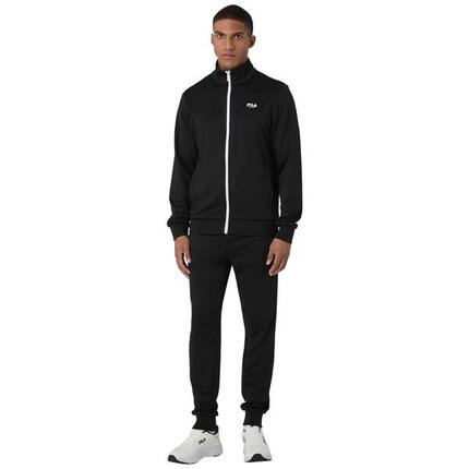 Dres męski do biegania Fila Saluzzo Slim Logo Track Set czarny