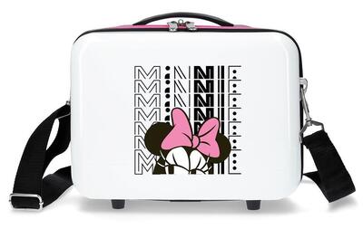 Beauty case Abs Disney Pretty minnie con capacità di 9L bianco