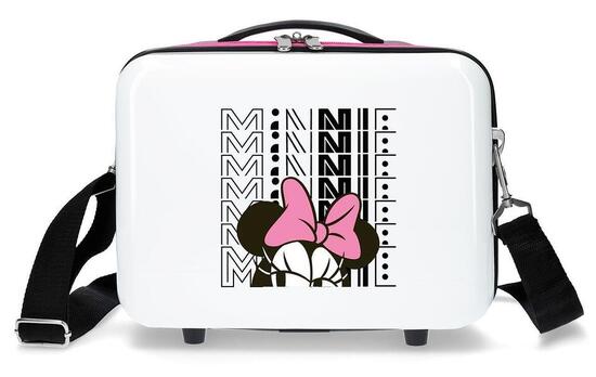Beauty case Abs Disney Pretty minnie con capacità di 9L bianco
