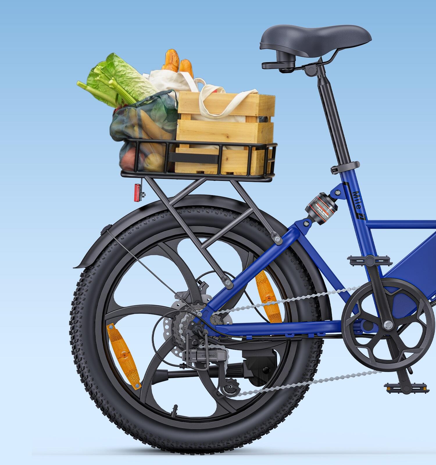 Bicicleta eléctrica plegable Hillmiles Mile2 de 250 W con autonomía de 100 km y 5/7