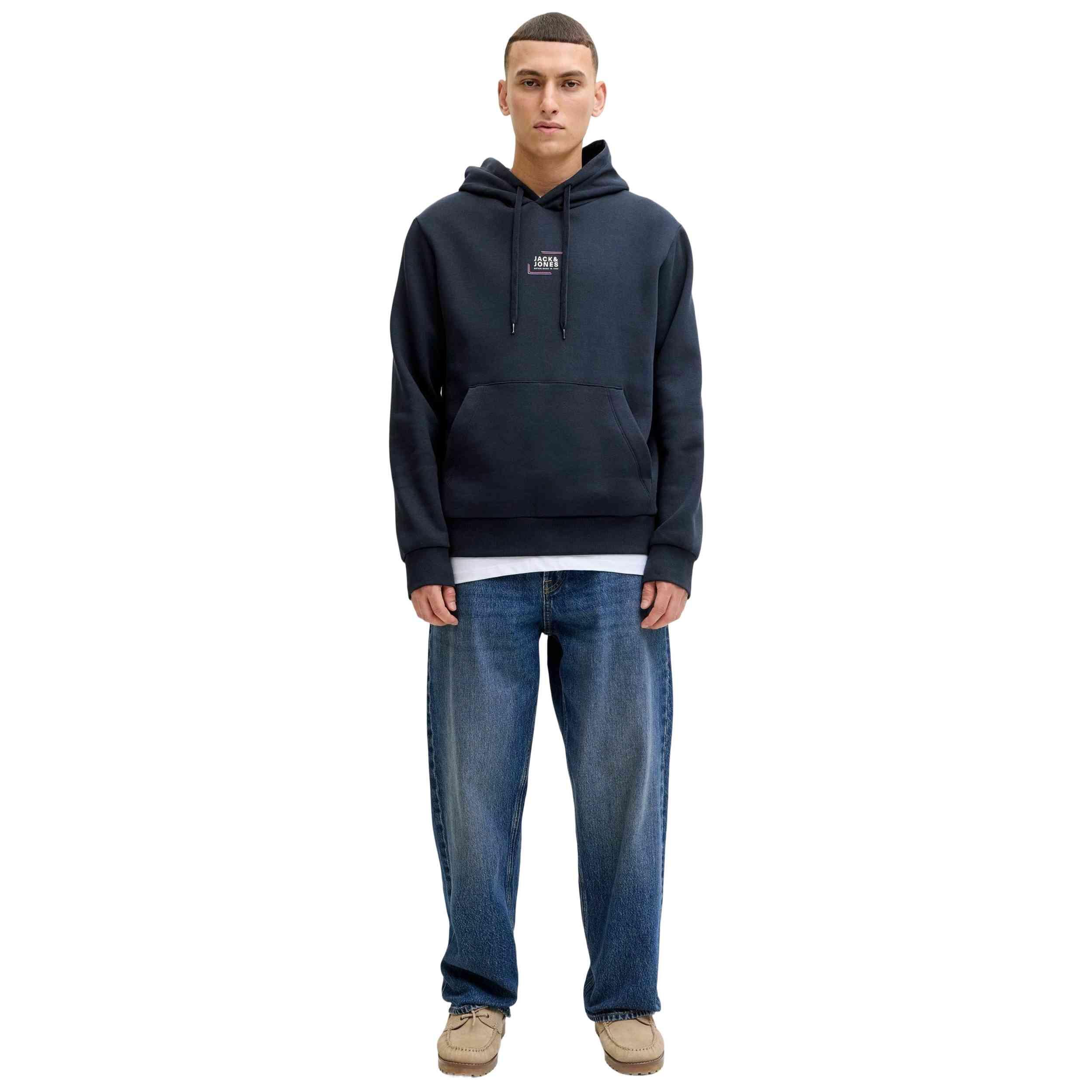 Felpa con cappuccio Jack&jones modello 12268422-NVY per uomini 2/5