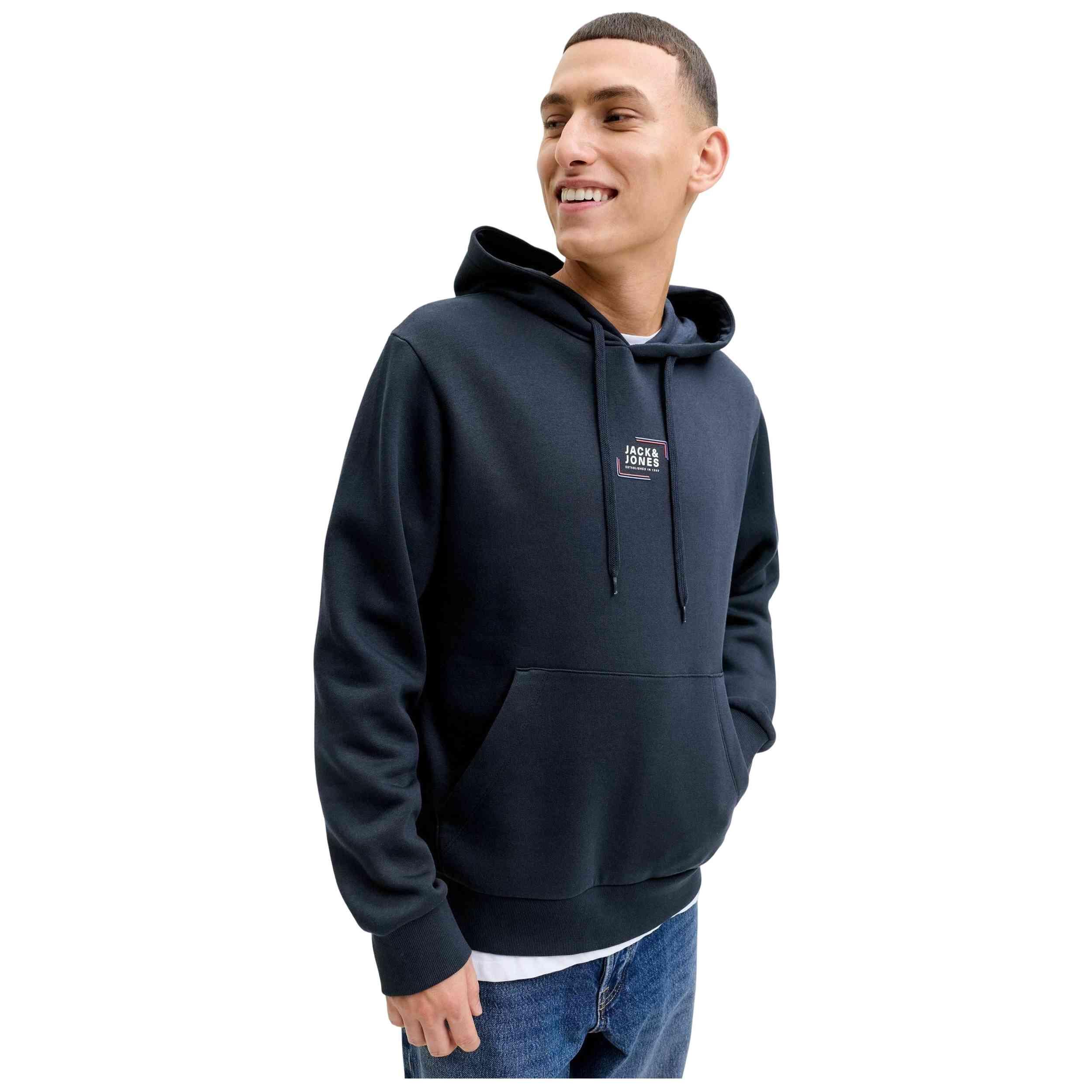 Felpa con cappuccio Jack&jones modello 12268422-NVY per uomini 5/5