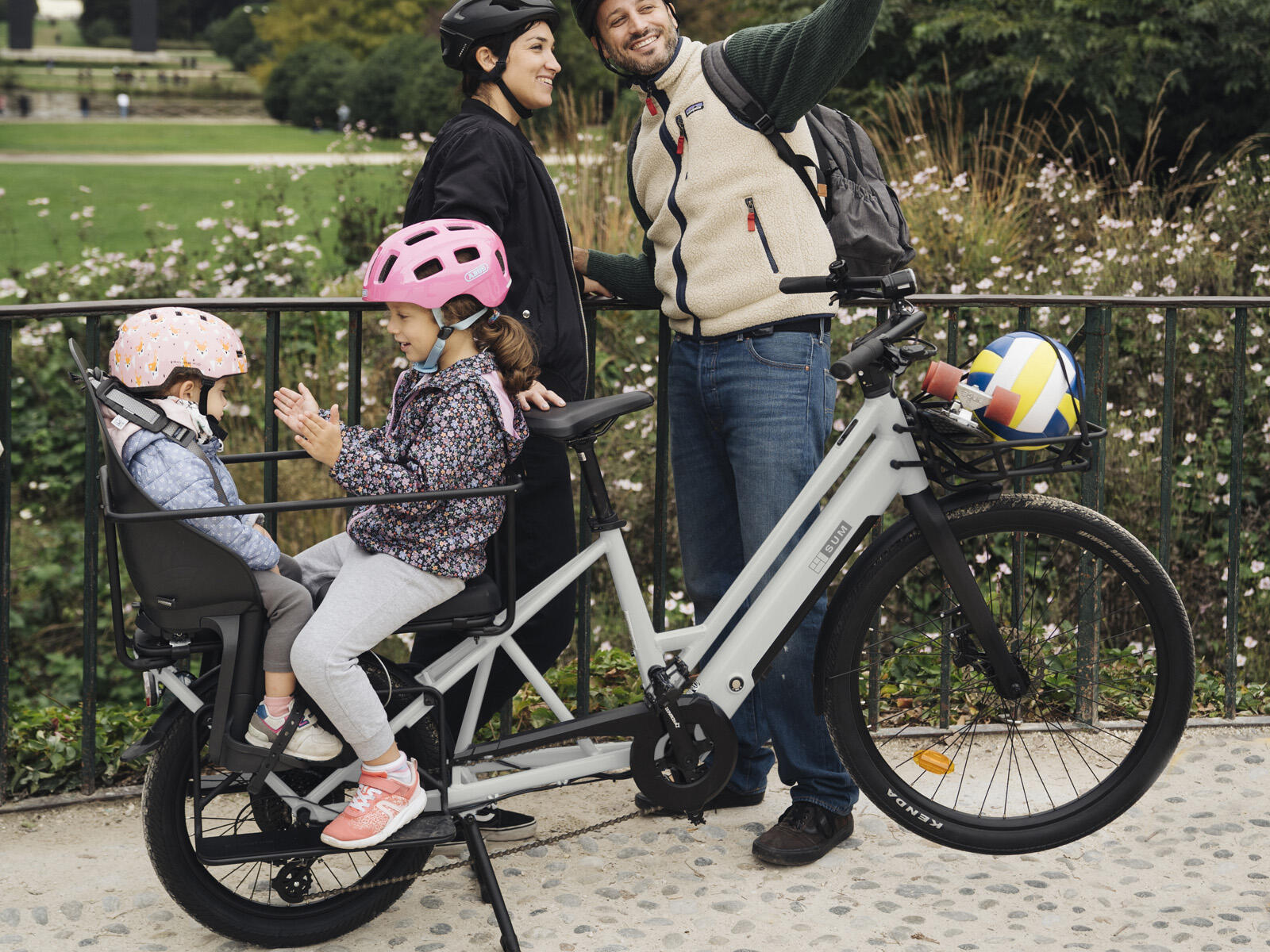 Villette La Famille elektrische longtail transportfiets 10 Ah wit 2/5