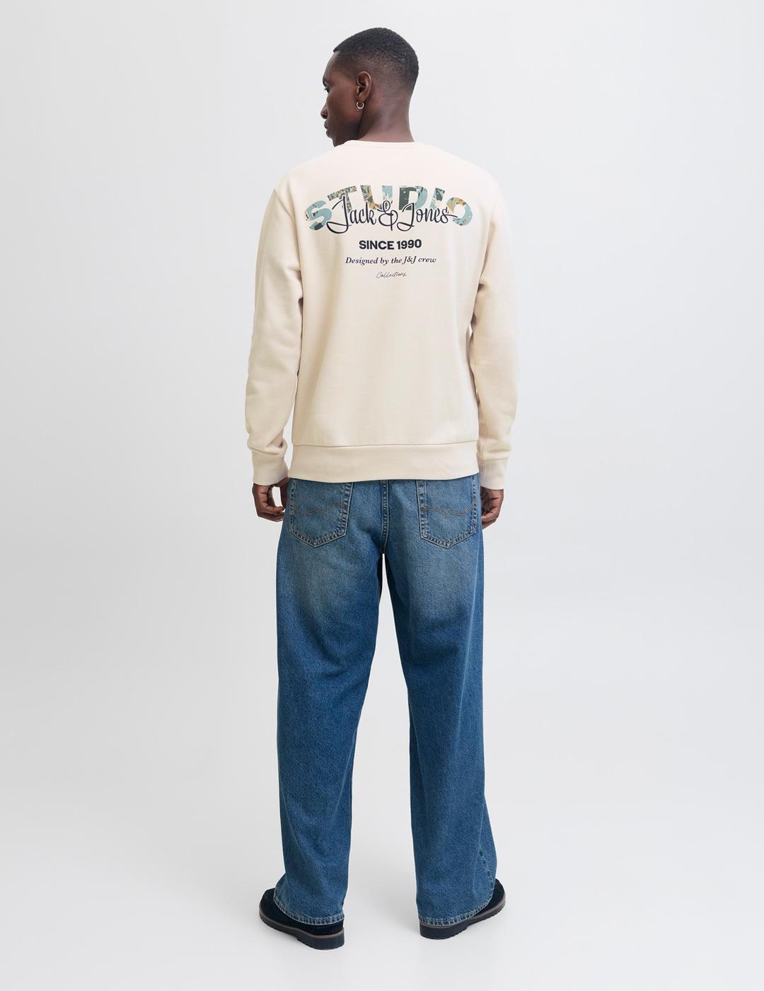 Maglia e felpa per uomo Jack&Jones beige. 2/6