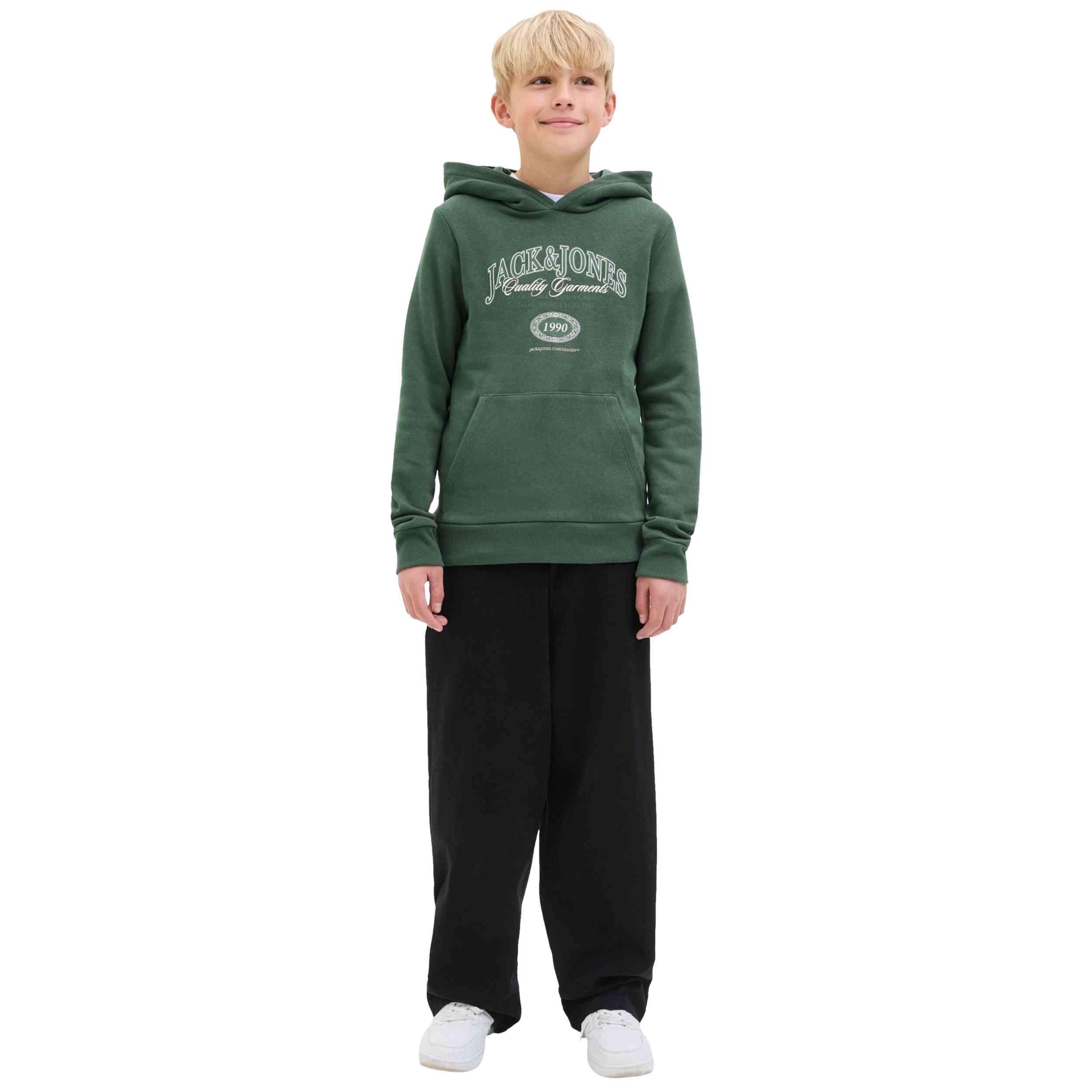 Sweat à capuche Jack&jones modèle 12289751-VERDE pour enfants 3/5