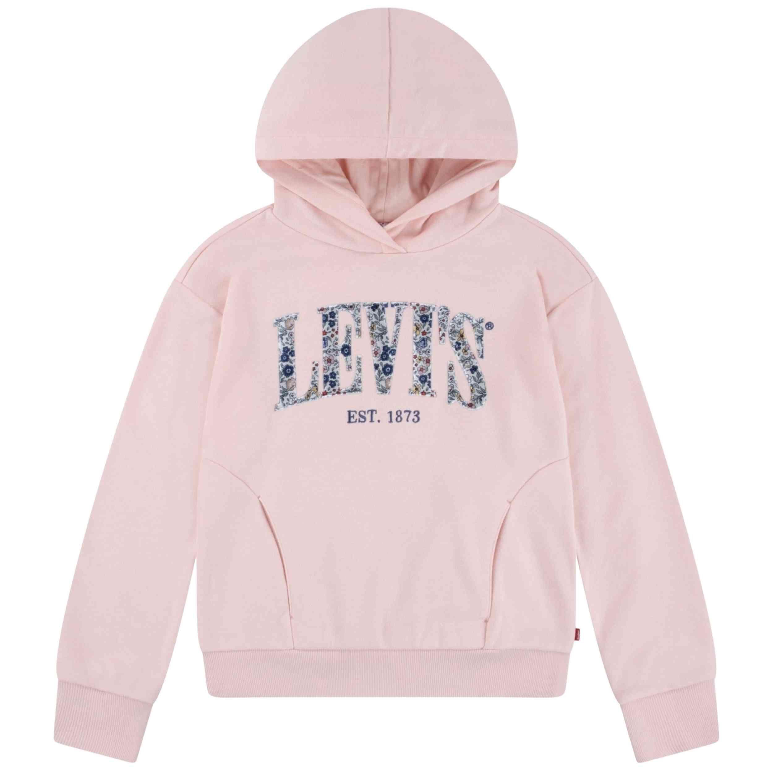 Sweat à capuche Levi's modèle 3EM195-AFS pour filles 4/5