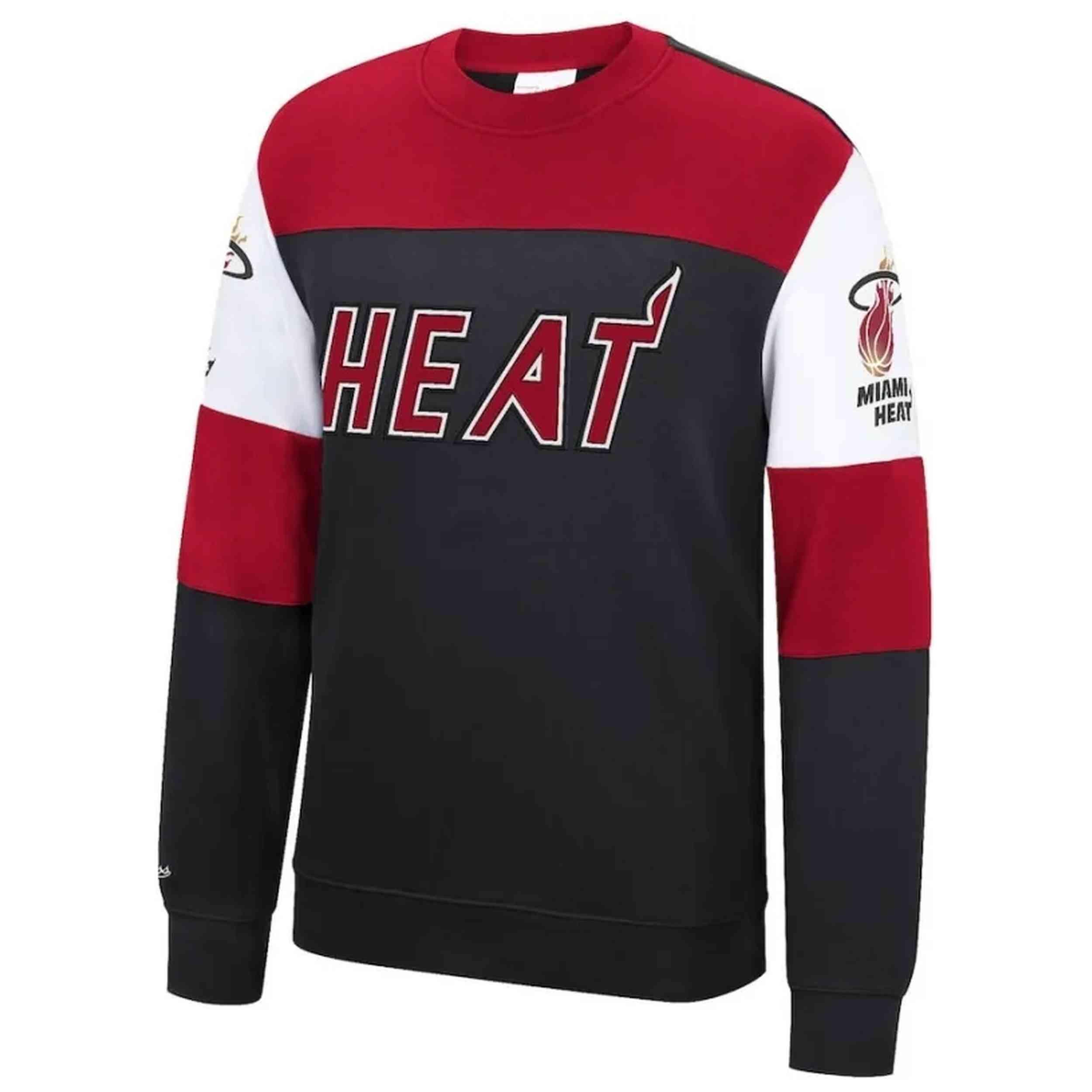 Sweat Mitchell & ness modèle FCPO1037-MHEYYPPPBLCK pour unisexe 1/2