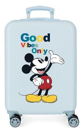 Valise cabine Disney Mickey original Abs avec une capacité de 34L bleu clair