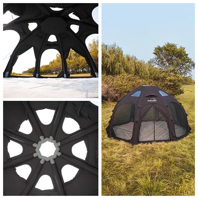 Coody Dome Tent Zwart 3/3