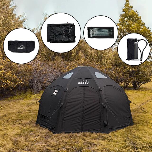Coody Dome Tent Zwart 2/3