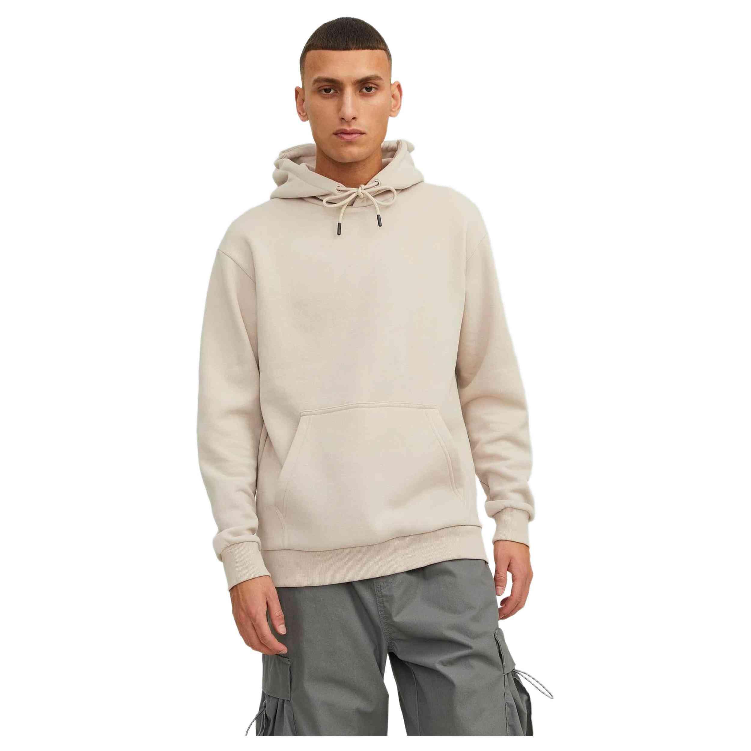 Felpa con cappuccio Jack&jones modello 12249340-MOONBEAM per uomini 2/5