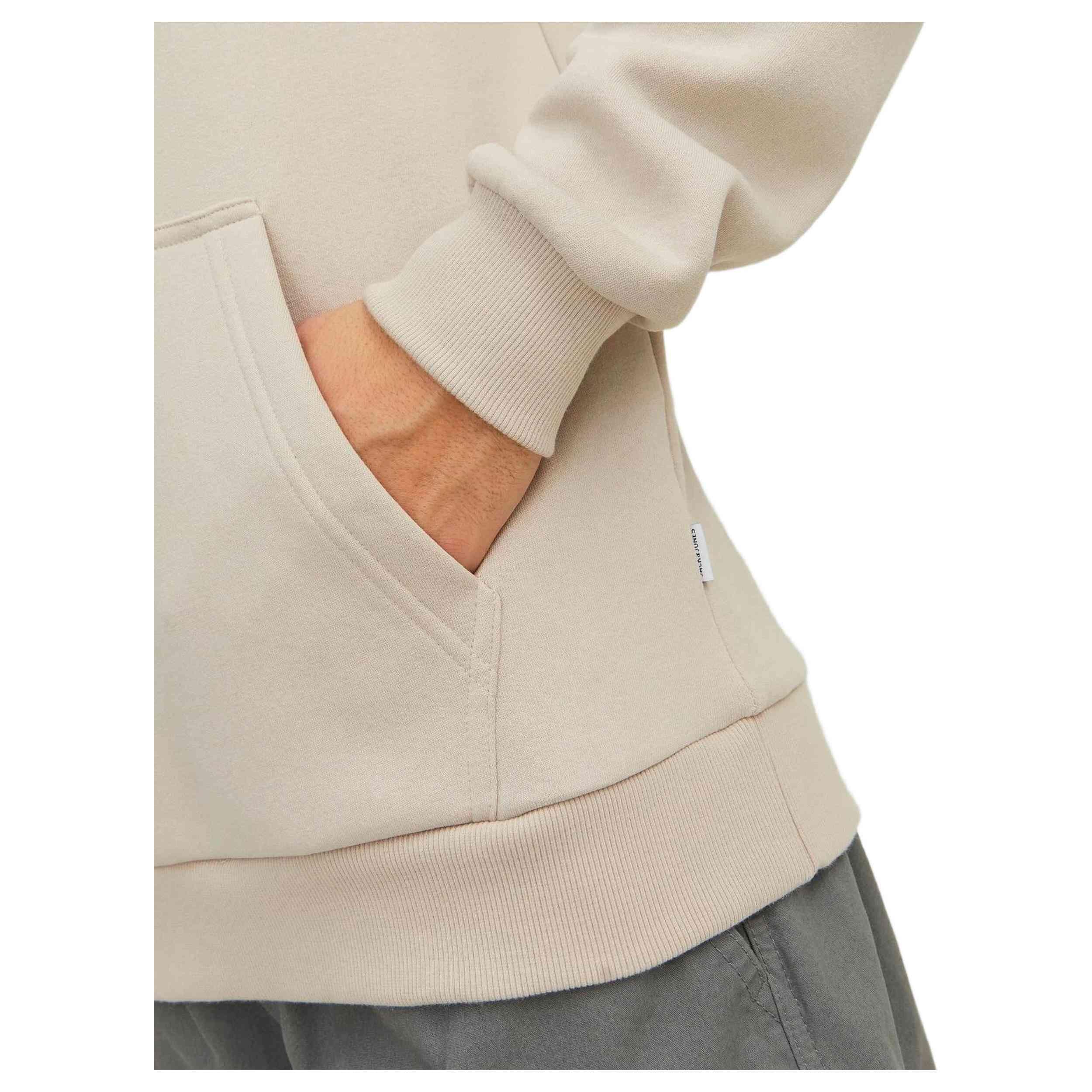 Felpa con cappuccio Jack&jones modello 12249340-MOONBEAM per uomini 5/5